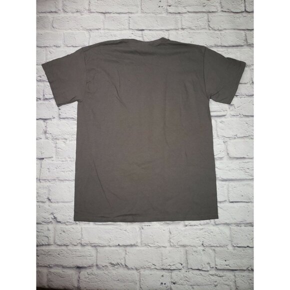 Womens Size Medium Grey Christmas Gnome Short-Sleeve Graphic T-Shirt - Picture 4 of 4